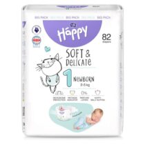 Couches Happy taille 1 ( 2-5 Kg ) 82 unités