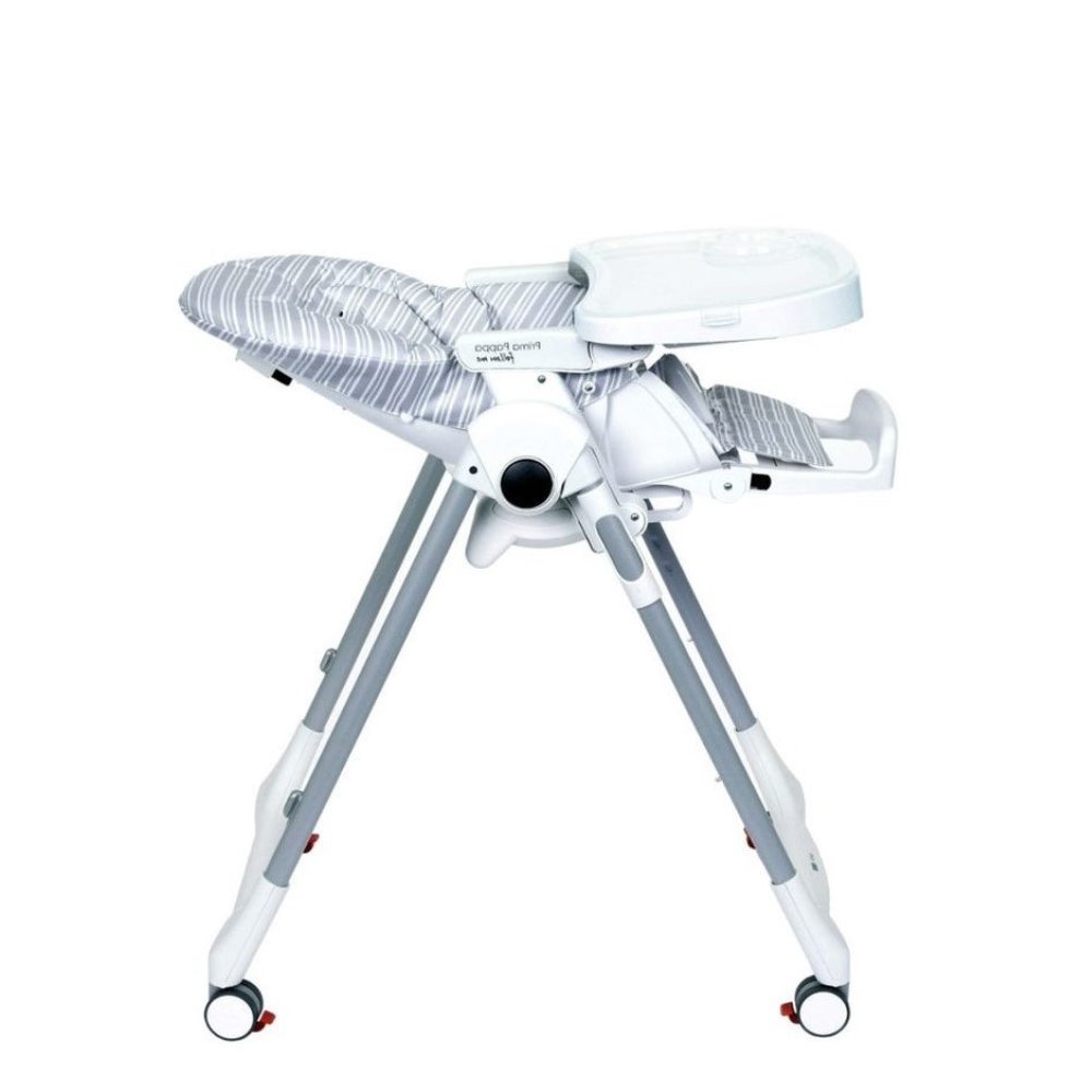 Chaise Haute Prima Pappa Linear Grey Pegperego
