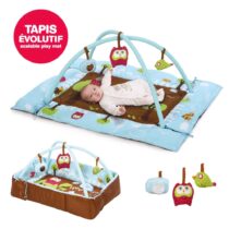 Tapis d'éveil chouette bleu Ludi