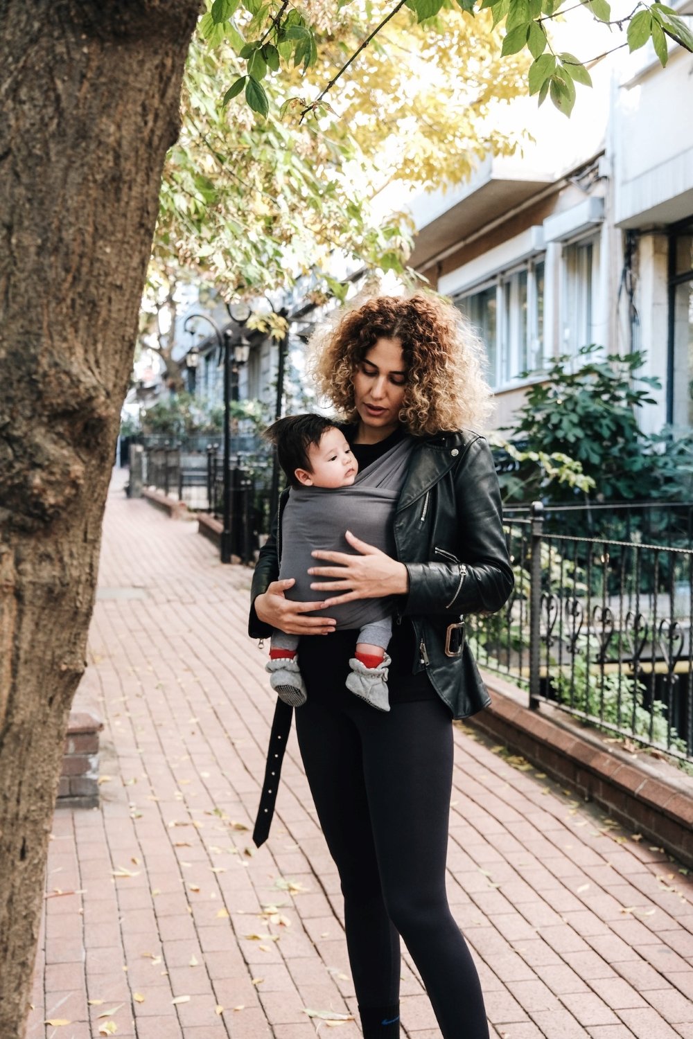 Echarpe de portage Neko gris