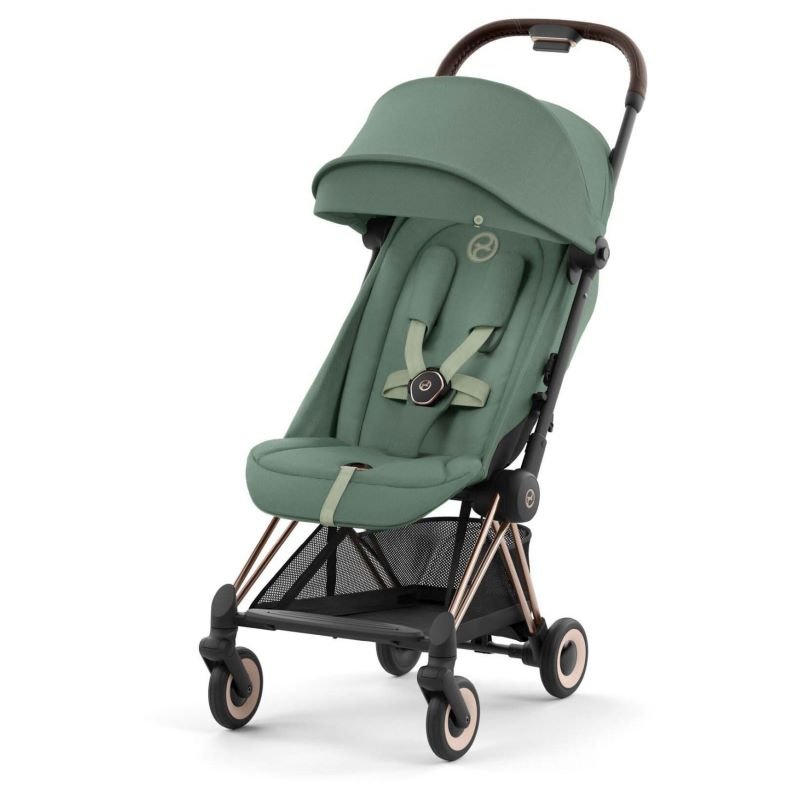 Poussette Coya Rose Gold Leaf Green Cybex