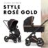Poussette Trio Style Rose Gold Moon