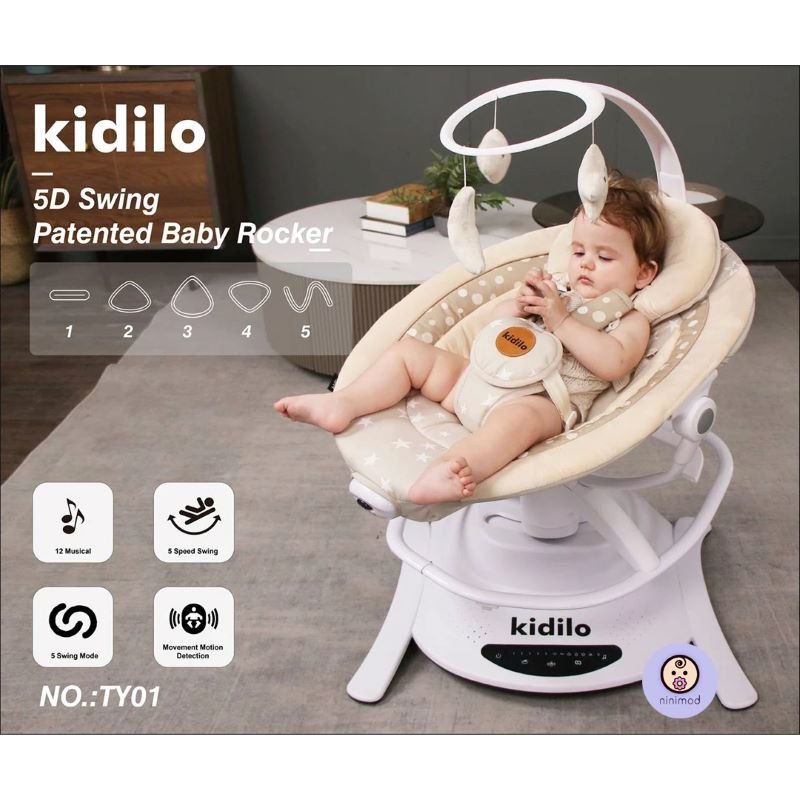Balancelle et transat Kidilo 2en1
