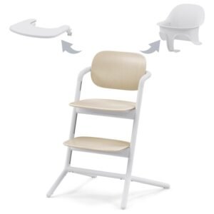 Chaise haute Lemo 3en1 Sand White Cybex