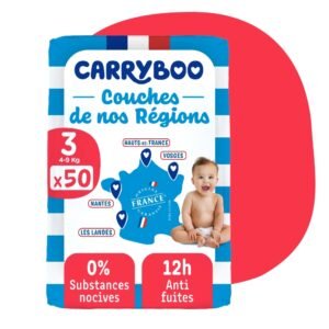 Couches Carryboo Taille 3 ( 4-9 Kg ) 50 unités