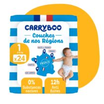 Couches Carryboo Taille 1 ( 2-5 Kg ) 24 unités