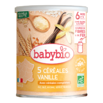 5 Céréales Vanille Riz, Blé, Avoine, Seigle, Quinoa Babybio