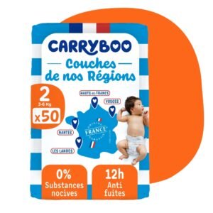 Couches Carryboo Taille 2 ( 3-6 Kg ) 50 unités