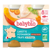 Carotte Potimarron de notre Ferme Truite de Bretagne Babybio