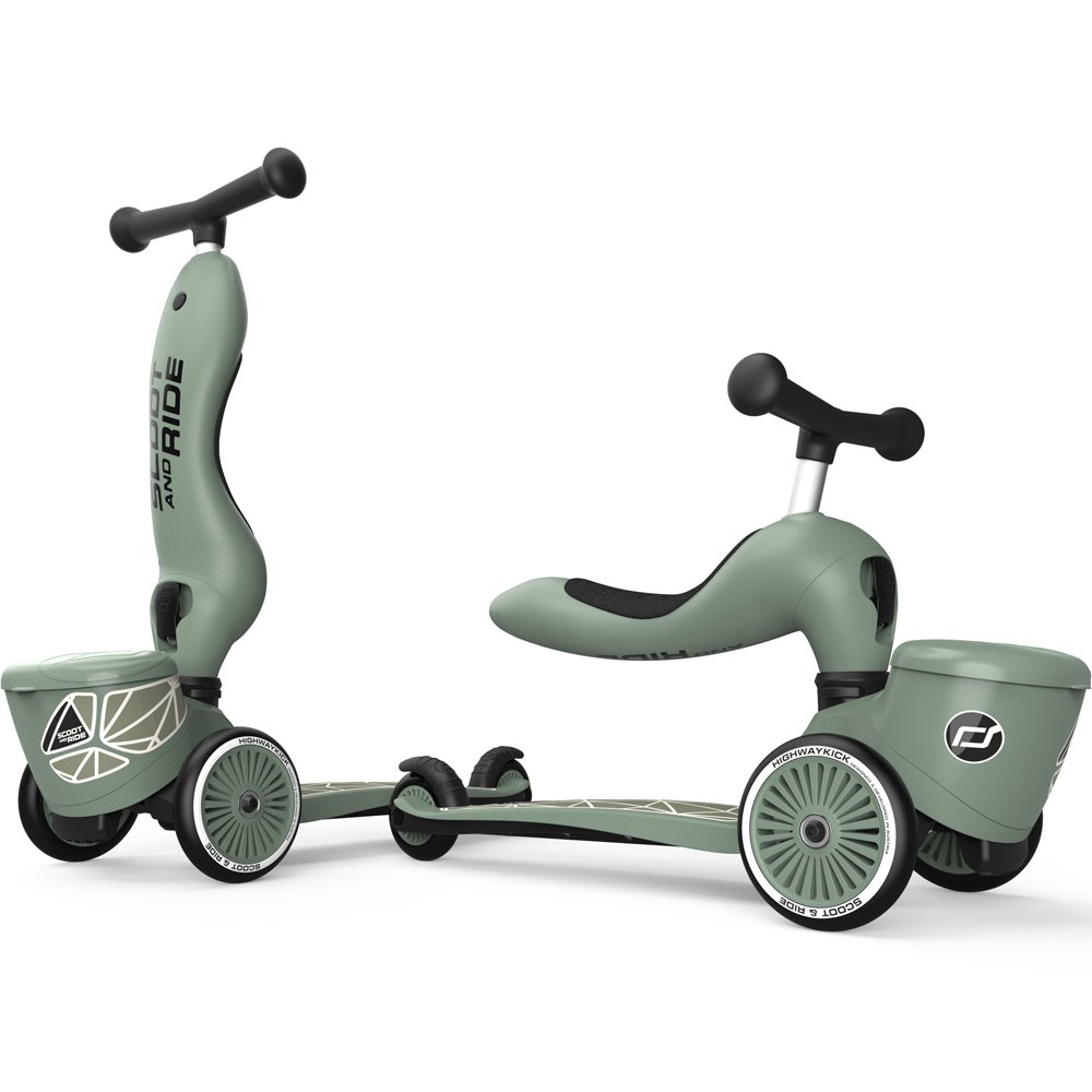 Trottinette 2en1 Highway Kick 1 Lifestyle Scoot And Ride Verte