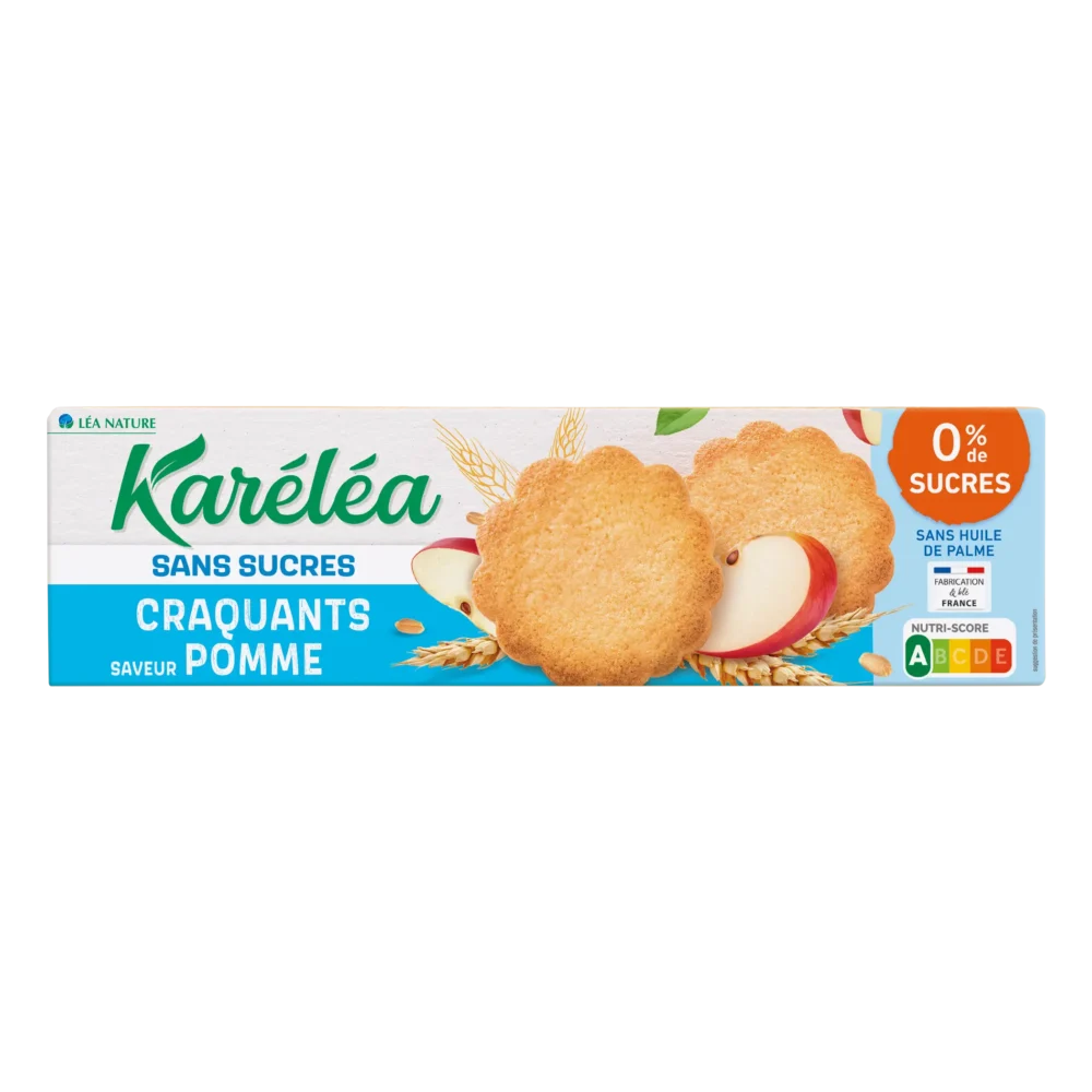 Biscuits saveur Pomme sans sucres Karéléa