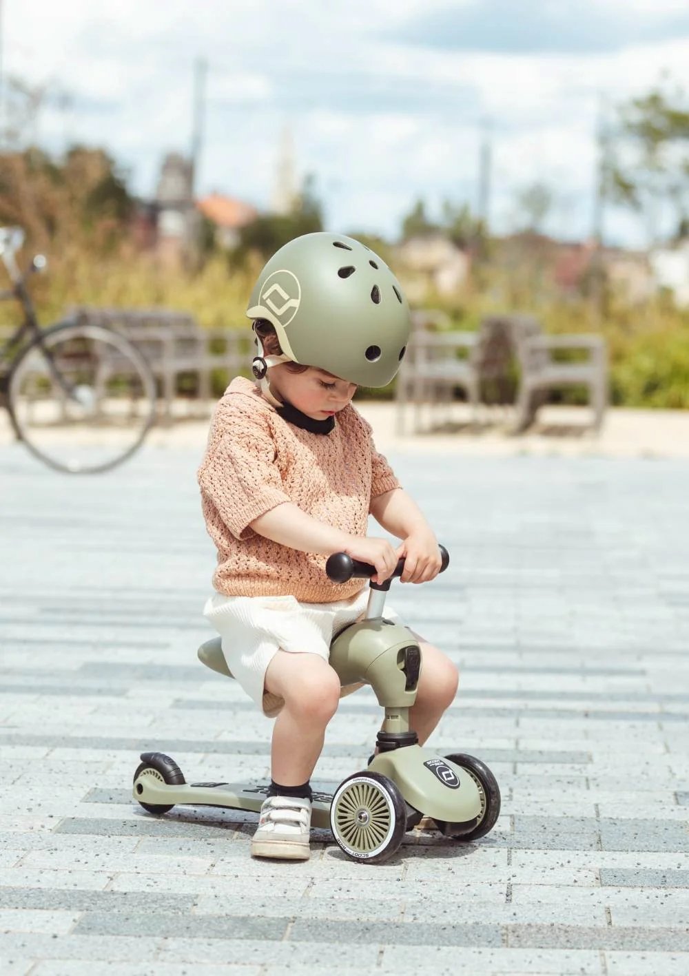 Trotinette 2en1 Highway Kick 1 Scoot and Ride Olive Trotinette 2en1 Highway Kick 1 Scoot and Ride Olive
