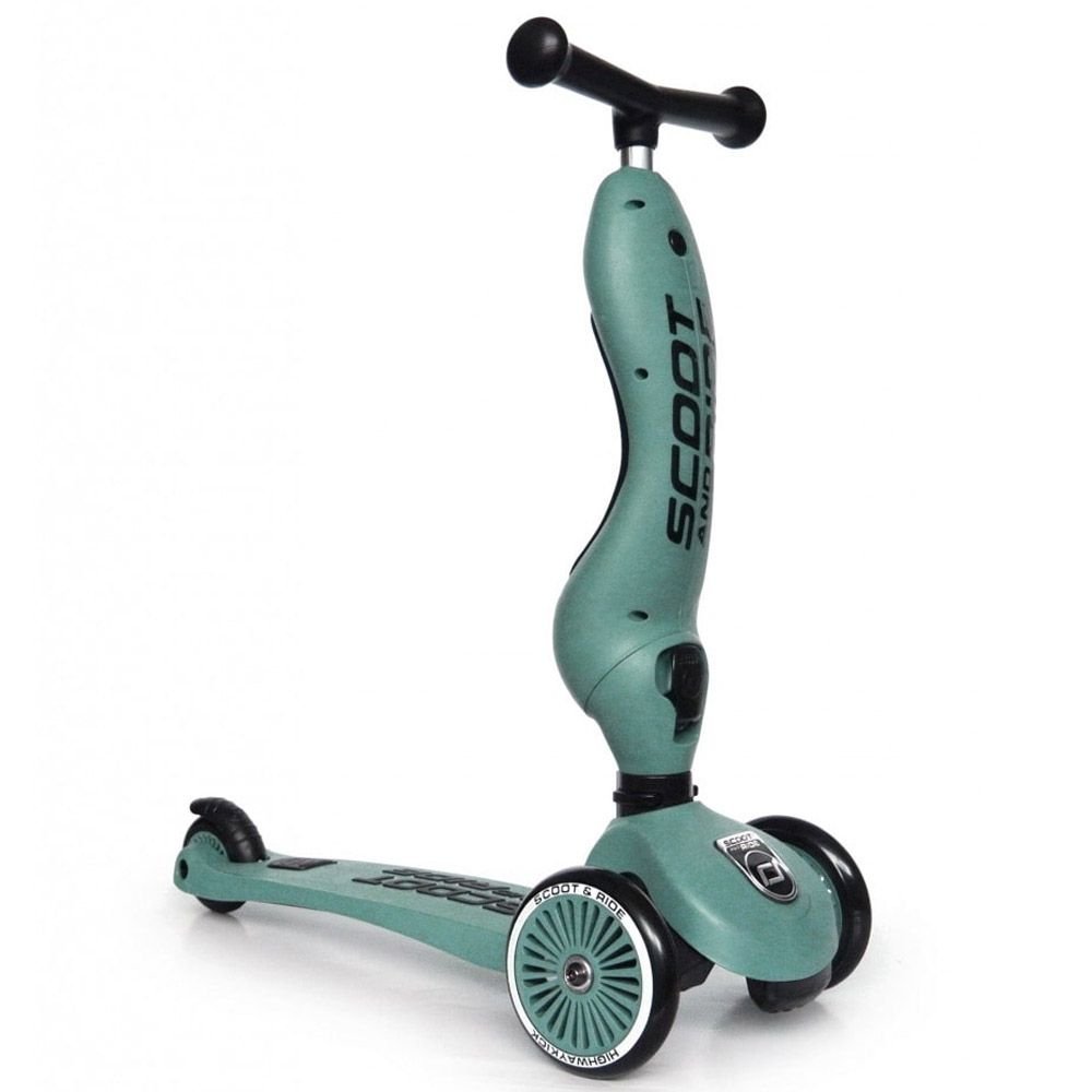 Trotinette 2en1 Highway Kick 1 Scoot and Ride Forest