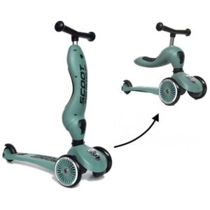 Trotinette 2en1 Highway Kick 1 Scoot and Ride Forest
