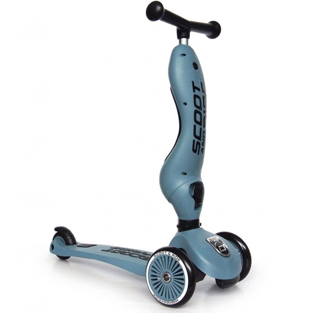 Trotinette 2en1 Highway Kick 1 Scoot and Ride Steel