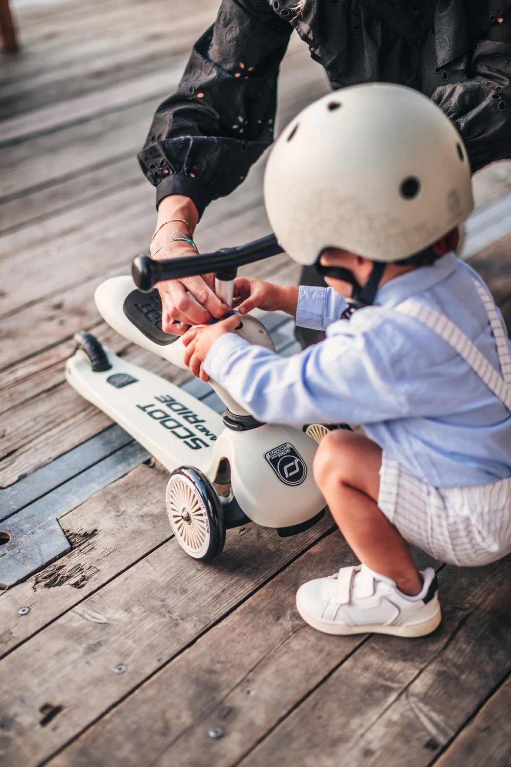 Trotinette 2en1 Highway Kick 1 Scoot and Ride Ash