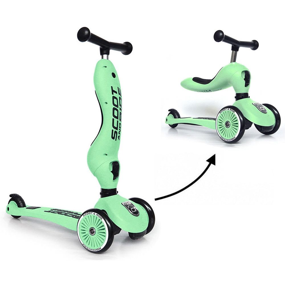 Trotinette 2en1 Highway Kick 1 Scoot and Ride Kiwi