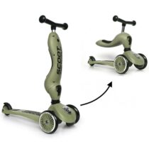 Trotinette 2en1 Highway Kick 1 Scoot and Ride Olive