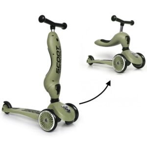 Trotinette 2en1 Highway Kick 1 Scoot and Ride Olive
