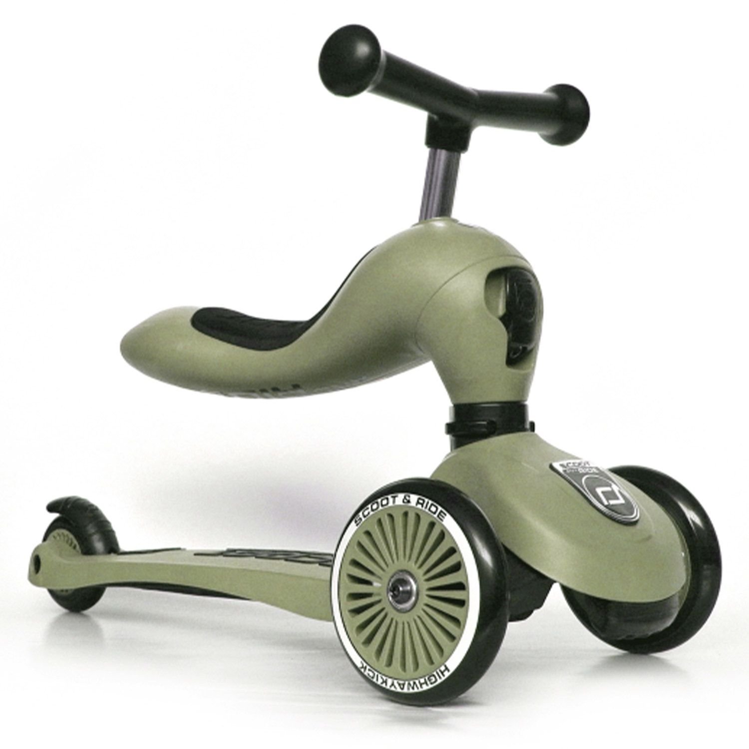Trotinette 2en1 Highway Kick 1 Scoot and Ride Olive Trotinette 2en1 Highway Kick 1 Scoot and Ride Olive
