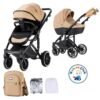 poussette-duo-premium-kidilo-beige Poussette Duo Premium Kidilo