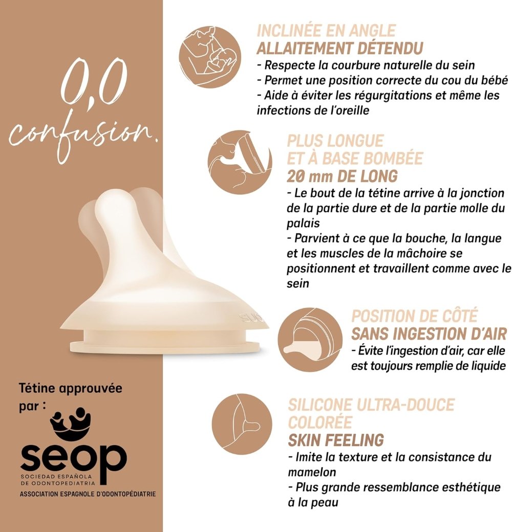 Coffret Biberon anti-colique Zero.Zero 180ml Suavinex