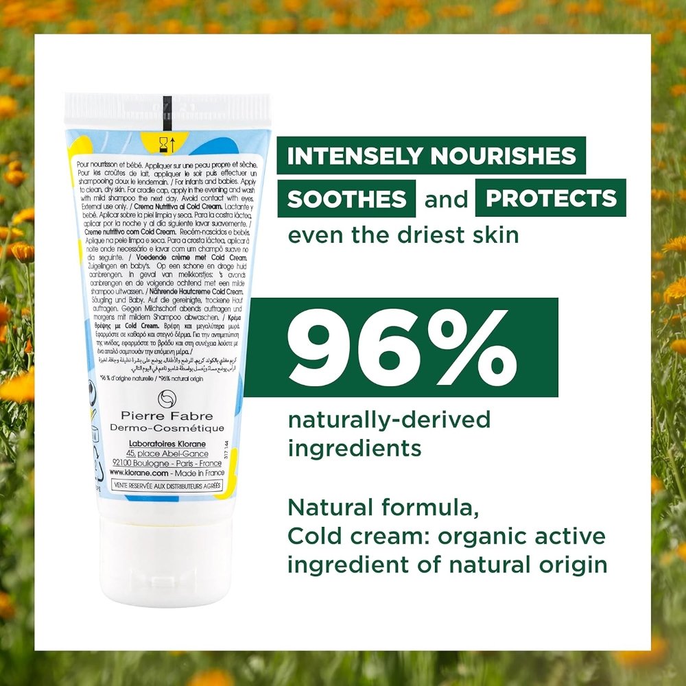 Crème nutritive au cold cream Klorane
