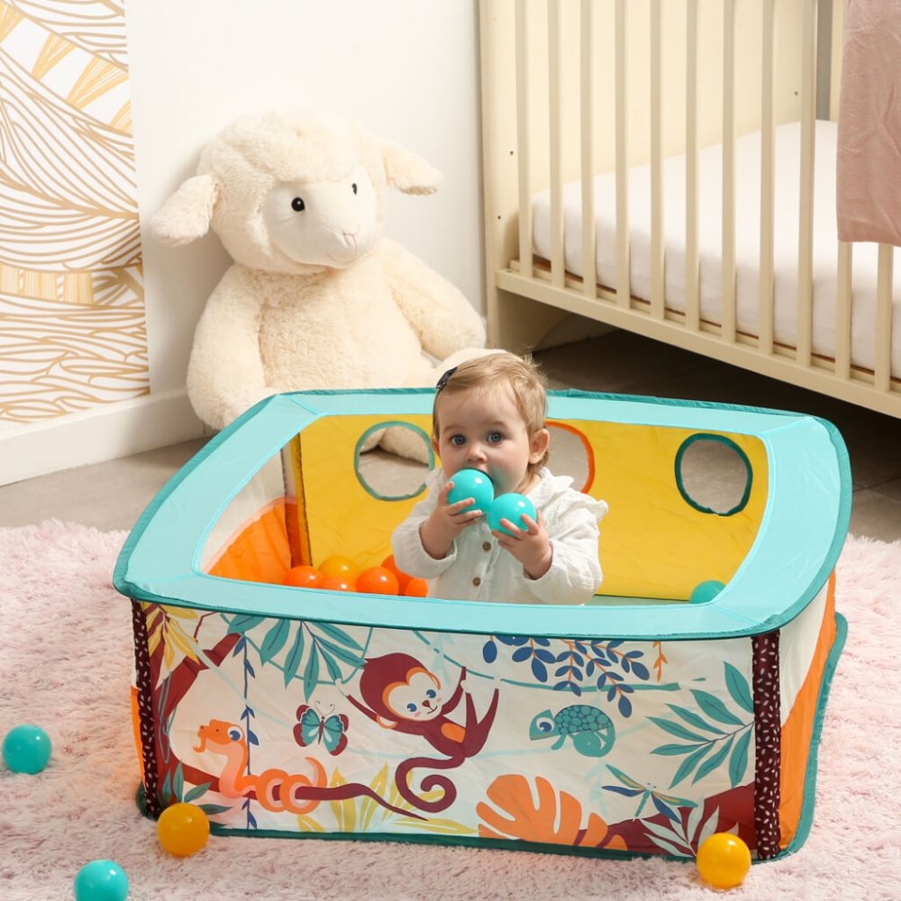 Piscine à balles Jungle avec 40 balles