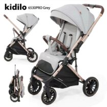 Poussette réversible gris Gold Kidilo
