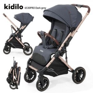 Poussette réversible gris foncé Gold Kidilo
