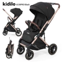 Poussette réversible noir Gold Kidilo
