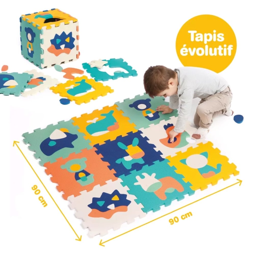 Tapis mousse animaux Ludi