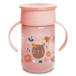 Tasse 360 rose 340ml +12mois Suavinex
