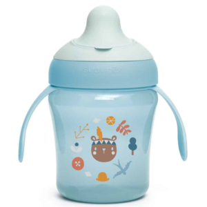 Tasse à bec bleu 200ml +6mois Suavinex