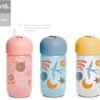 Tasse à paille rose 340ml +18mois Suavinex