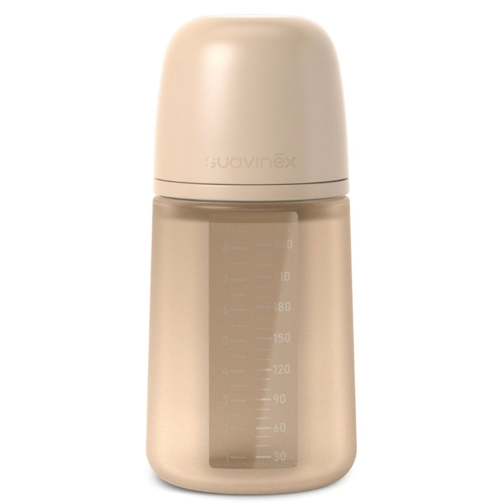 Biberon silicone tétine SX PRO M 240ML beige Suavinex