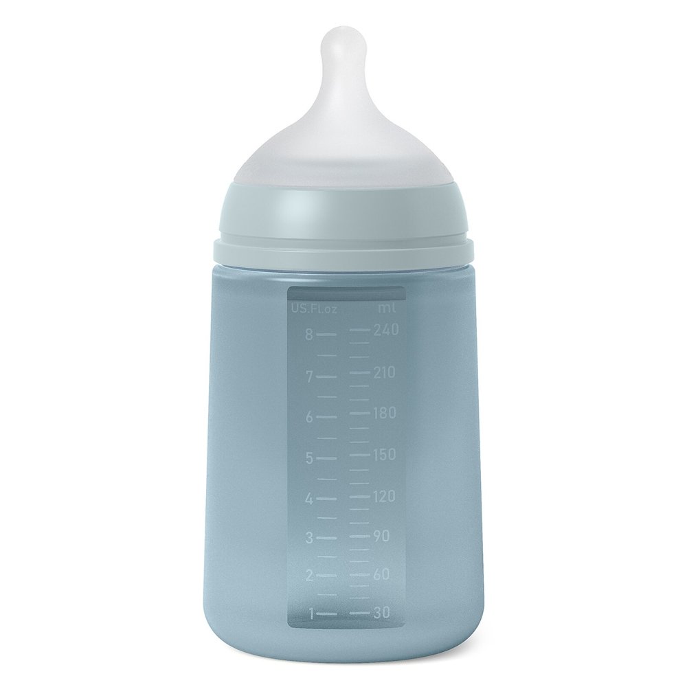 Biberon silicone tétine SX PRO M 240ML bleu Suavinex