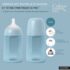Biberon silicone tétine SX PRO M 240ML bleu Suavinex