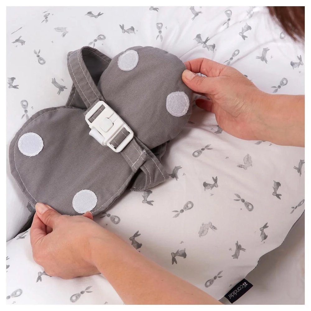 Coussin d'allaitement et de grossesse Multirelax Candide blanc lapin