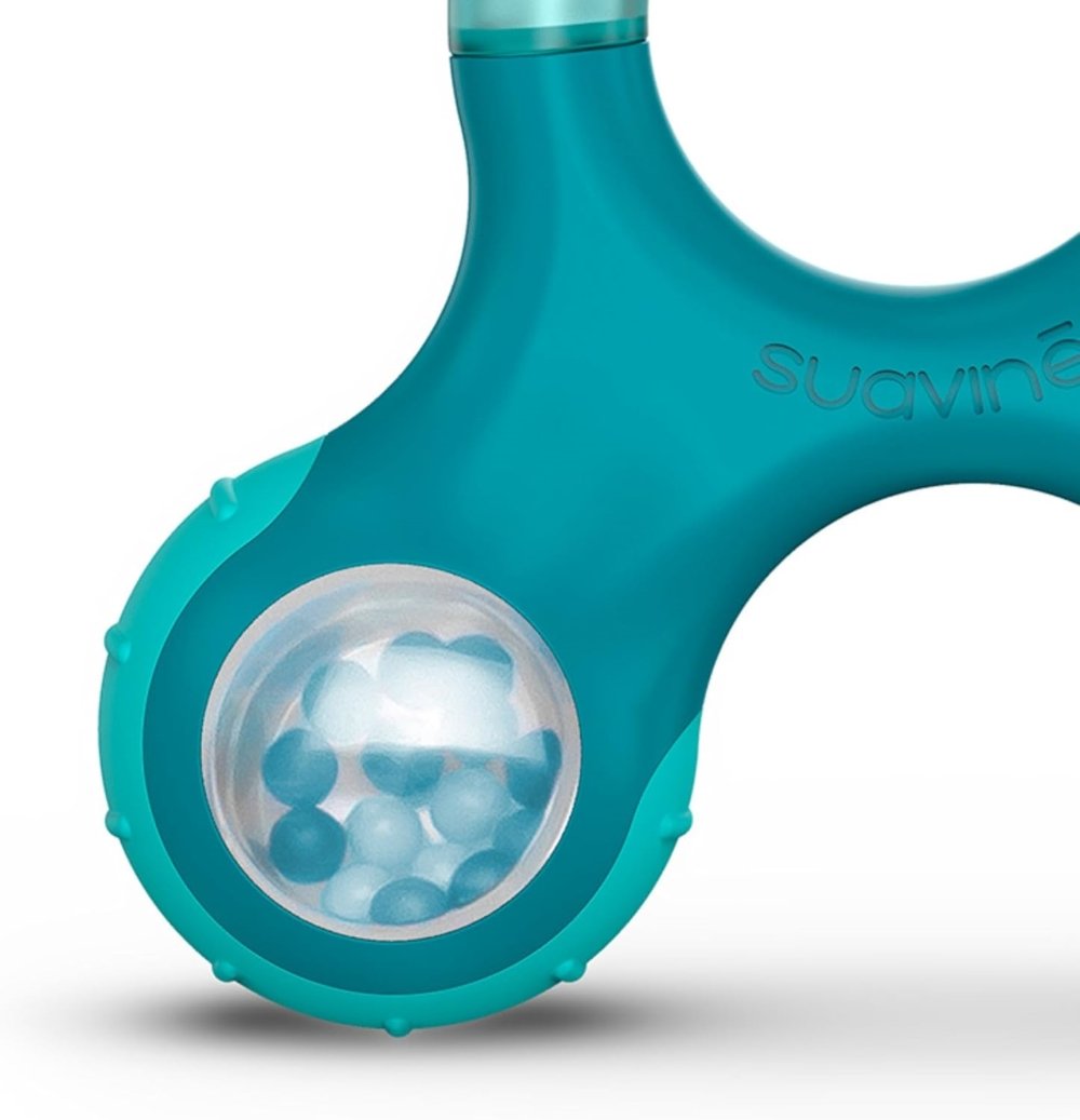 Anneau dentition hochet jaune Suavinex +6mois