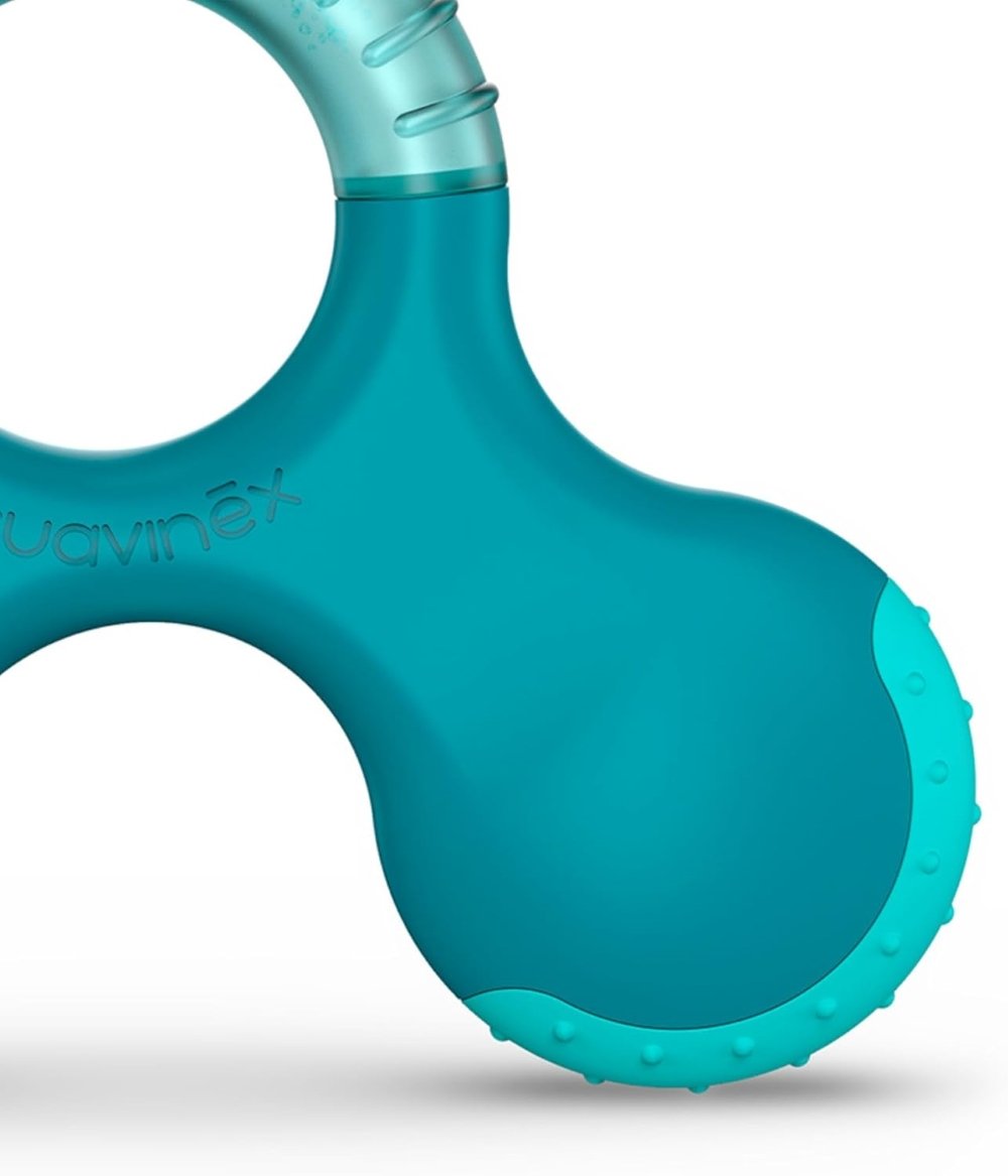 Anneau dentition hochet rose Suavinex +6mois