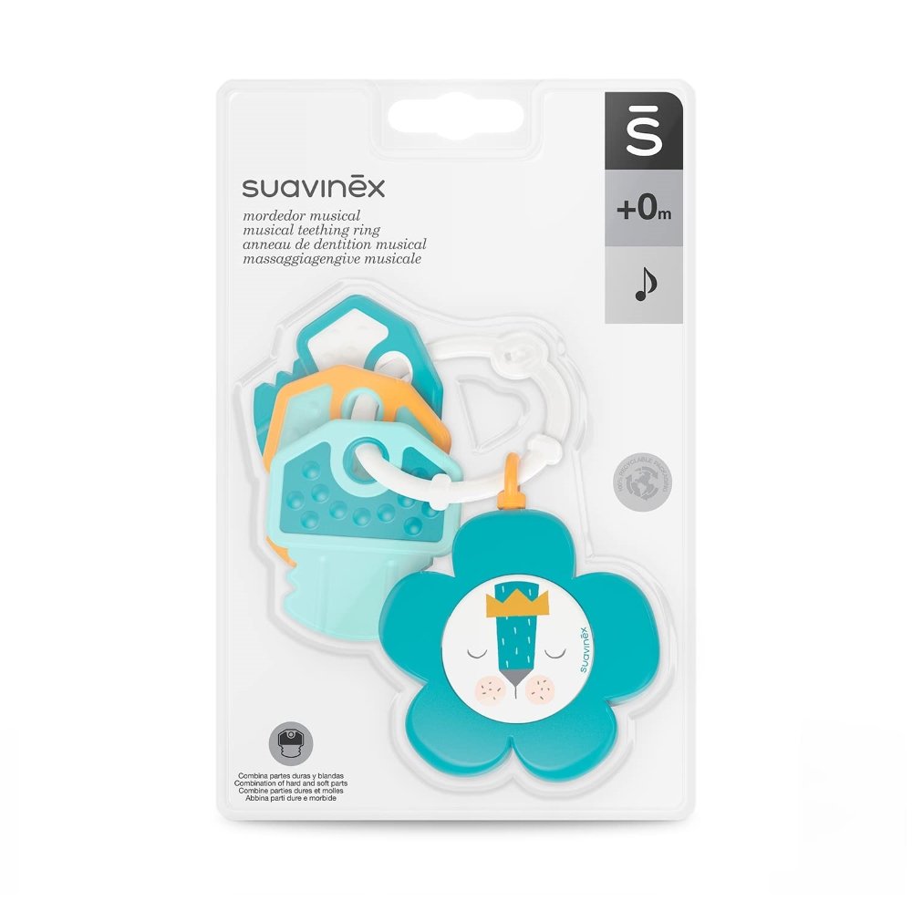 Anneau dentition musical vert Suavinex +0mois