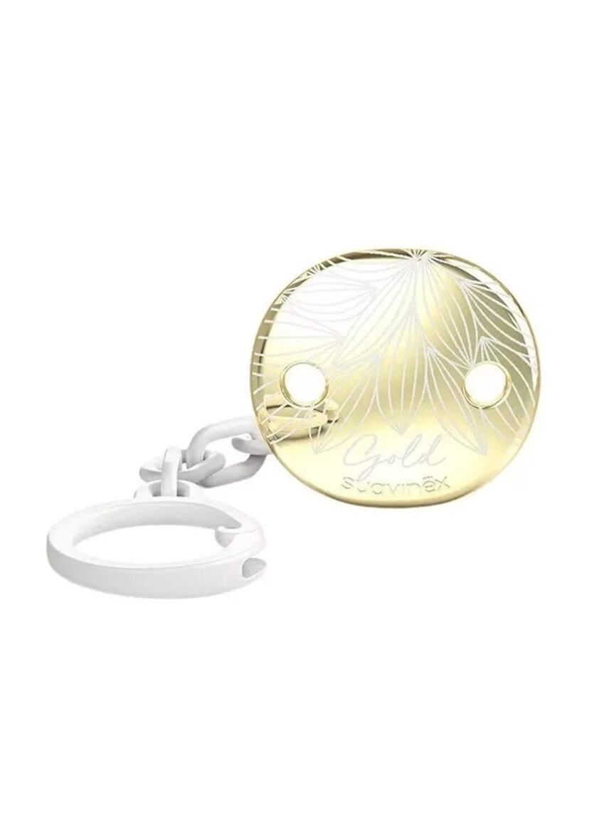 Attache sucette gold premium gris Suavinex