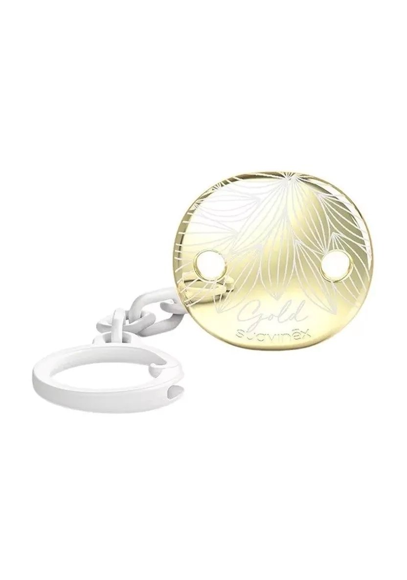 Attache sucette gold premium gris Suavinex