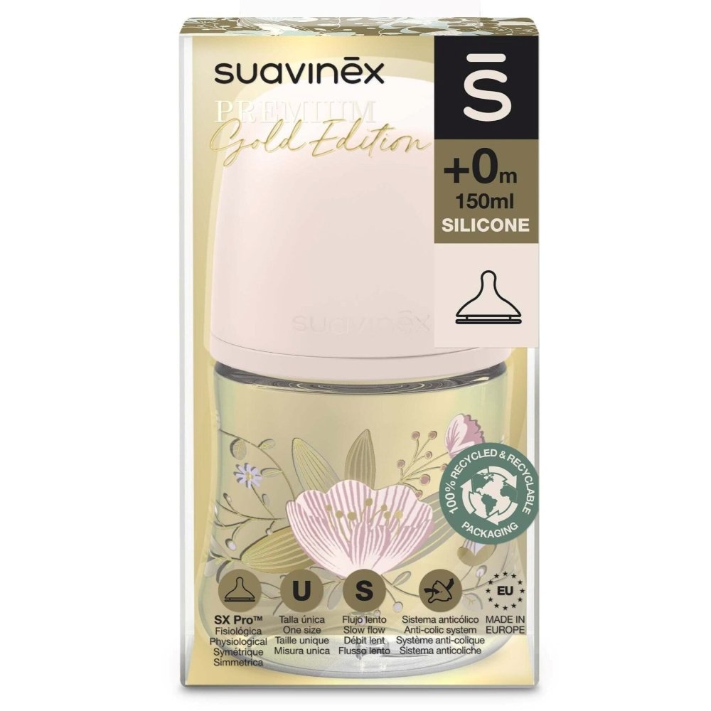 Biberon Premium Gold SX PRO S 150ML rose Suavinex