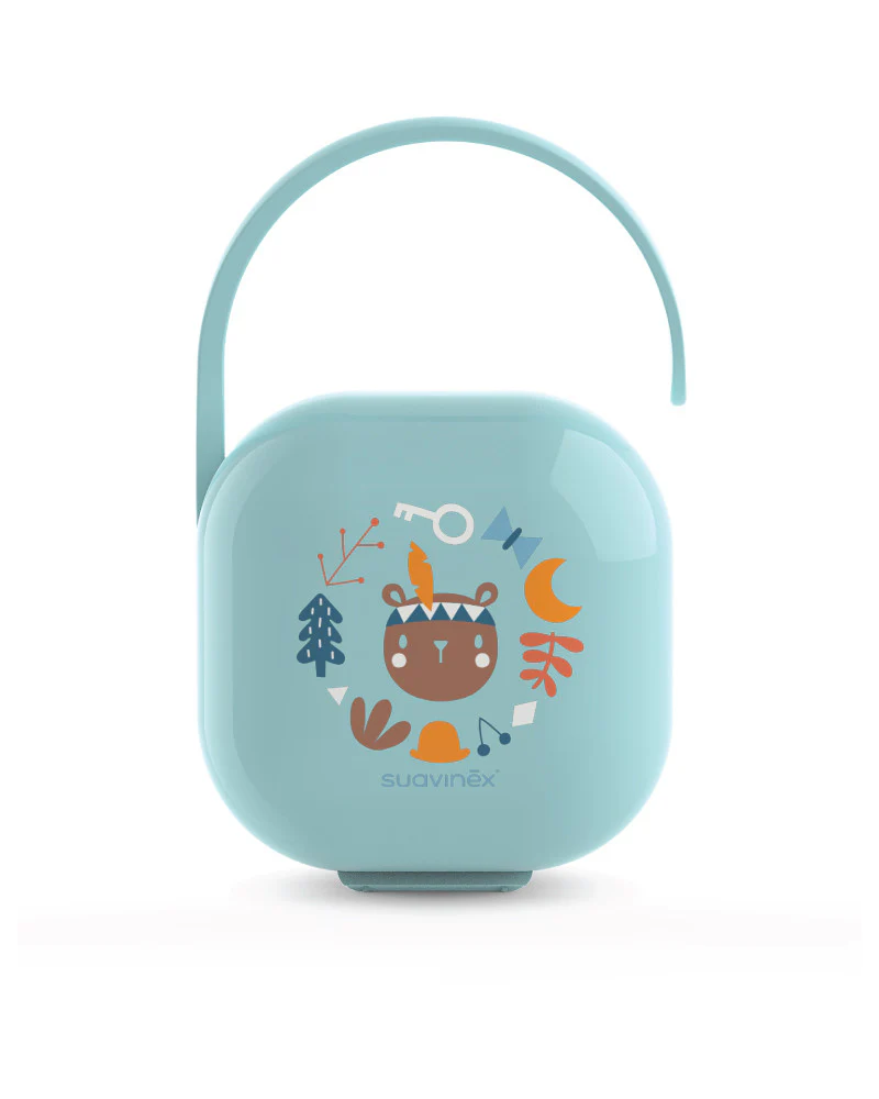 Boite à sucettes bleu Suavinex