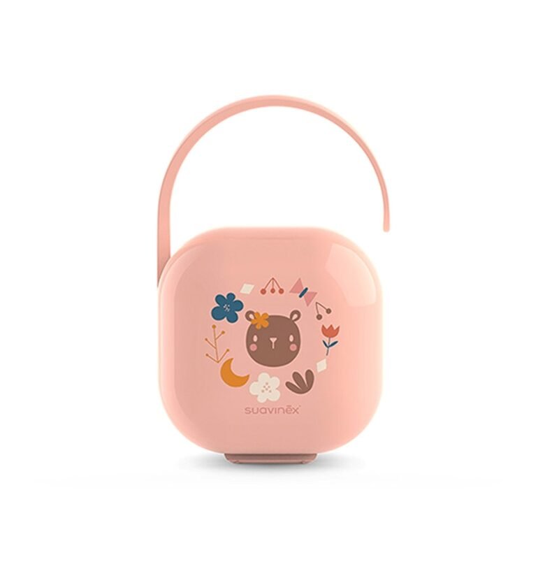 Boite à sucettes rose Suavinex