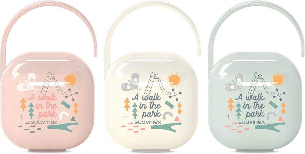 Boite à sucettes rose Suavinex