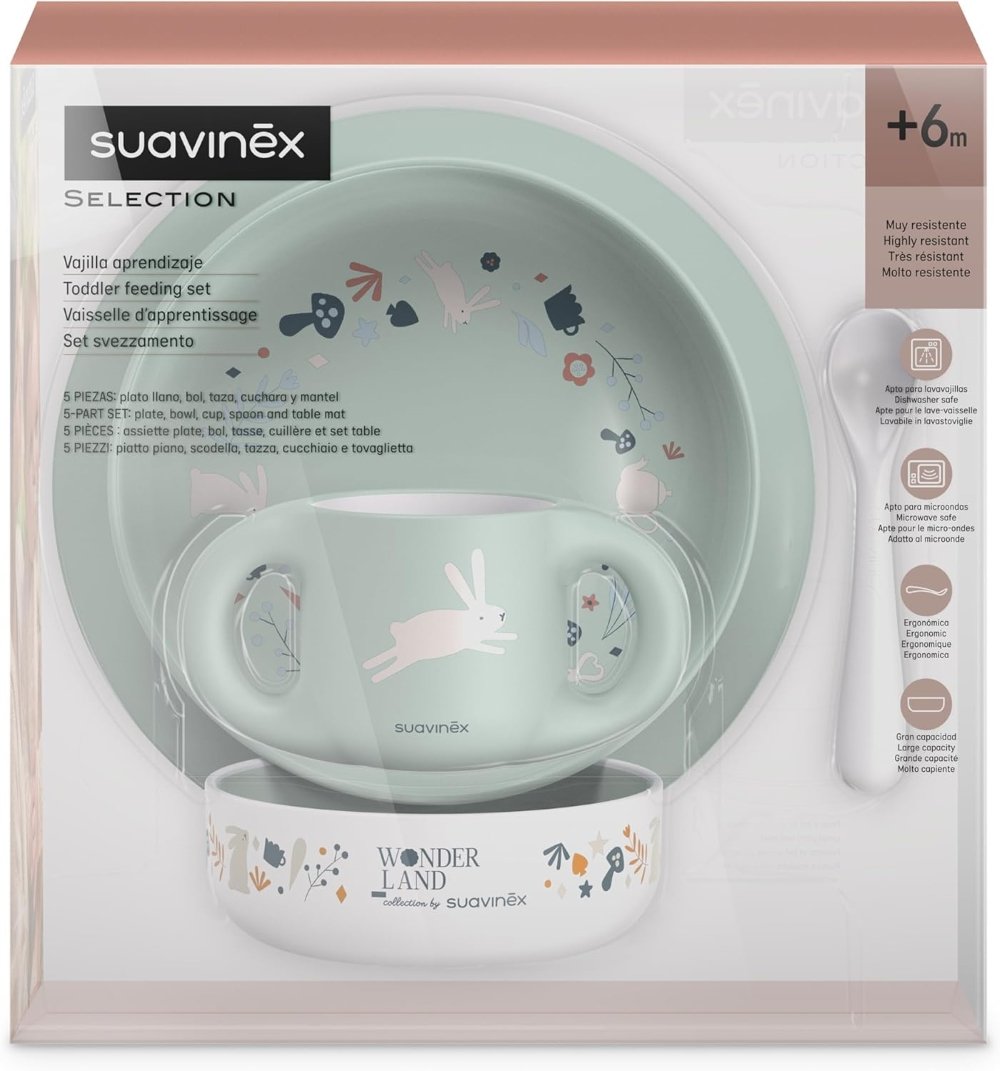 Coffret repas wonderland vert Suavinex