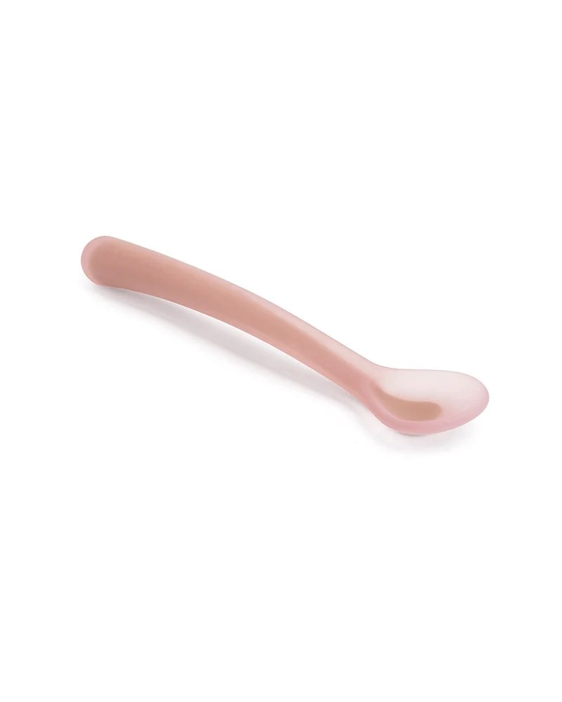 Cuillère en silicone rose Suavinex +4mois